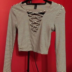 Cropped Long Sleeve Shirt